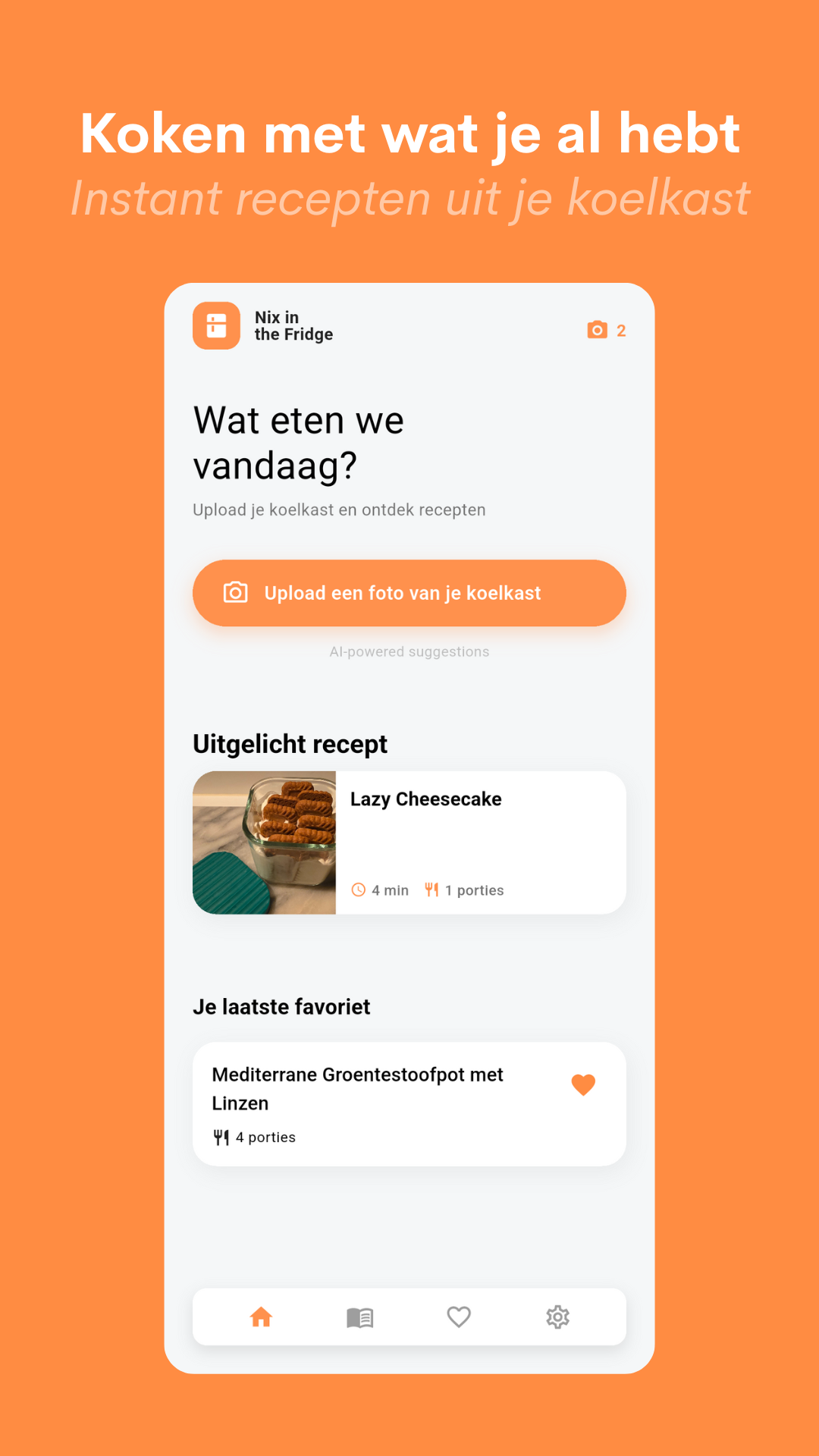 Nix in the Fridge mobiele app